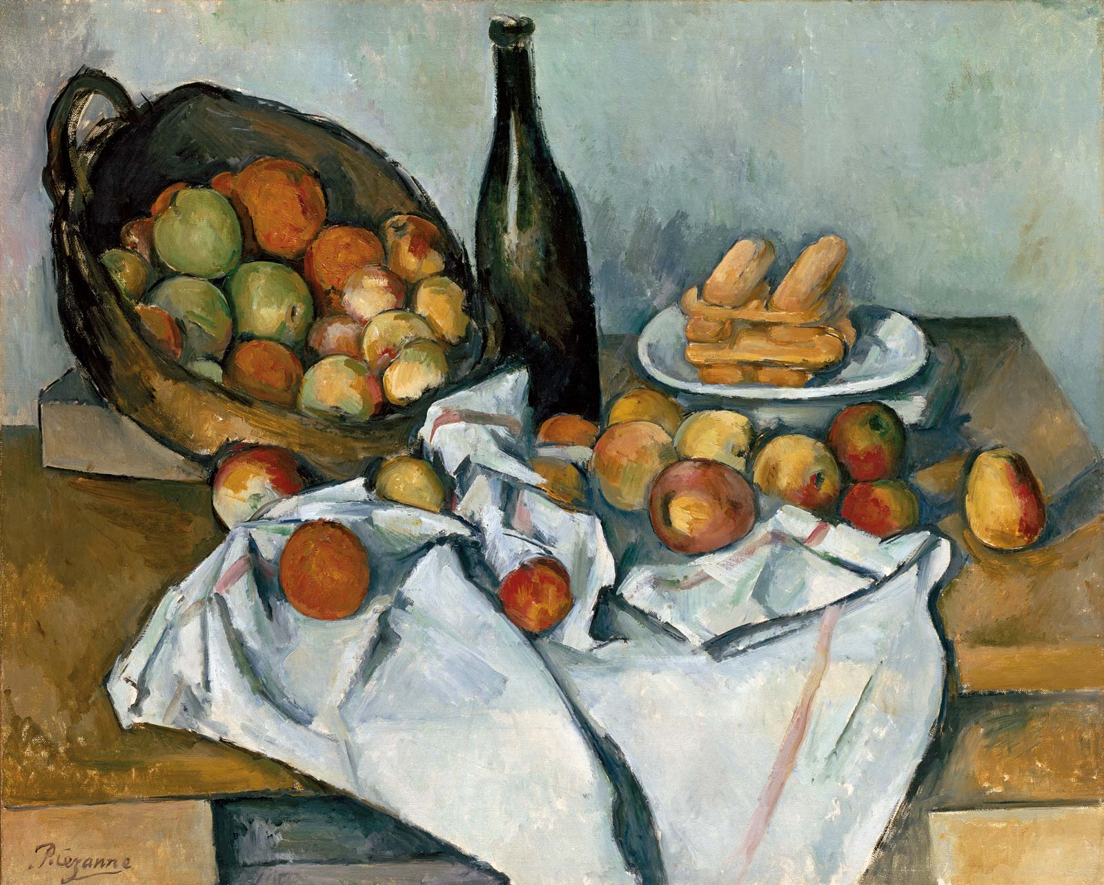 basket of apples canvas paul cezanne art 1895