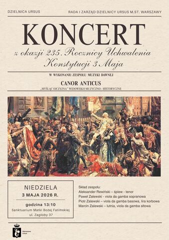 Plakat Koncert 3 Maja